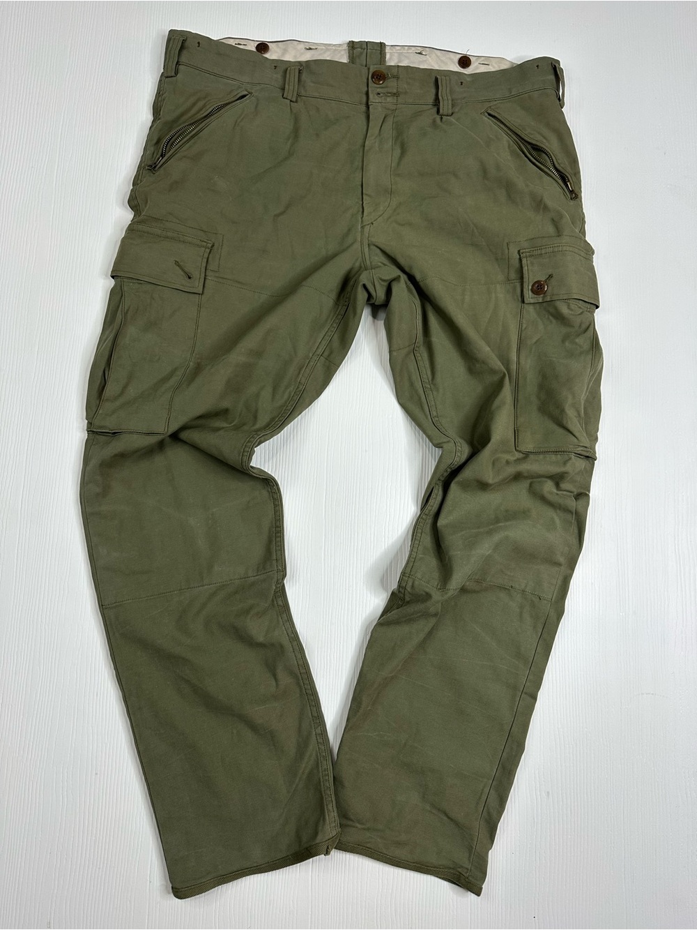 Polo Men's Olive Green Cargo Pants - Utility Style